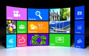 Information technology concept: desktop background